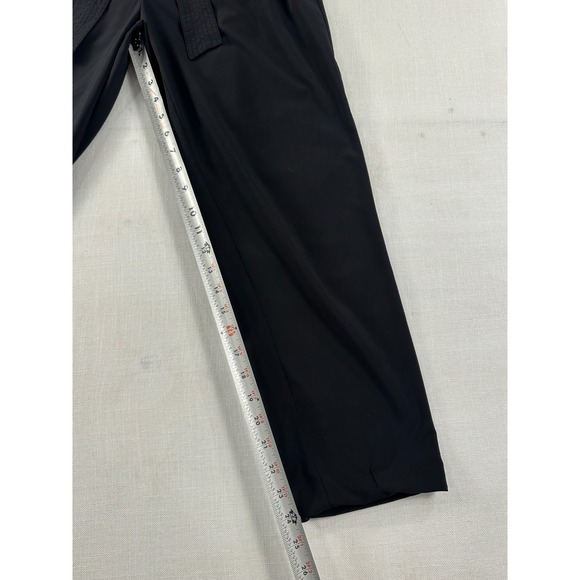 ASOS DESIGN Petite Black Wide Leg High Waisted Trousers Size US 4 137111422 - Picture 6 of 8